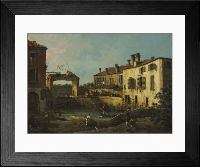 Framed Print : The Lock at Dolo, c. 1763 Framed Print : The Lock at Dolo, c. 1763