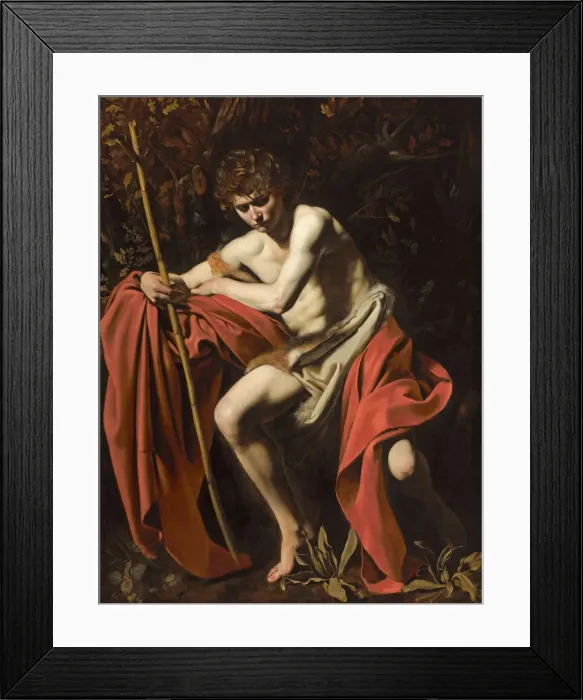 Framed Print : Saint John the Baptist in the Wilderness, 1602 Framed Print : Saint John the Baptist in the Wilderness, 1602