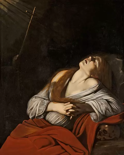 Mary Magdalen in Ecstasy (after Caravaggio), ca 1613