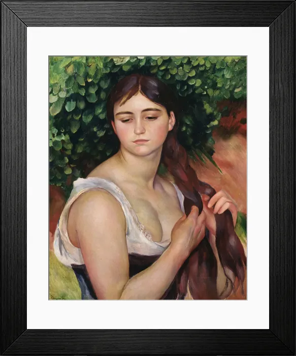 Framed Print : The Plait, 1886-1887 Framed Print : The Plait, 1886-1887