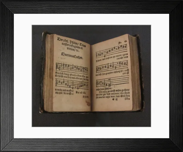 Framed Print : A Mighty Fortress Is Our God by Martin Luther, 1533 Framed Print : A Mighty Fortress Is Our God by Martin Luther, 1533