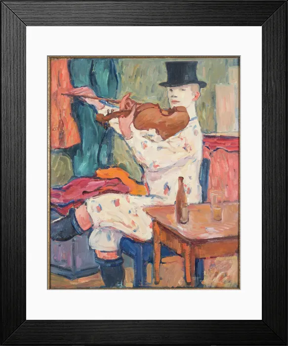 Framed Print : A Clown Playing the Violin, 1915 Framed Print : A Clown Playing the Violin, 1915