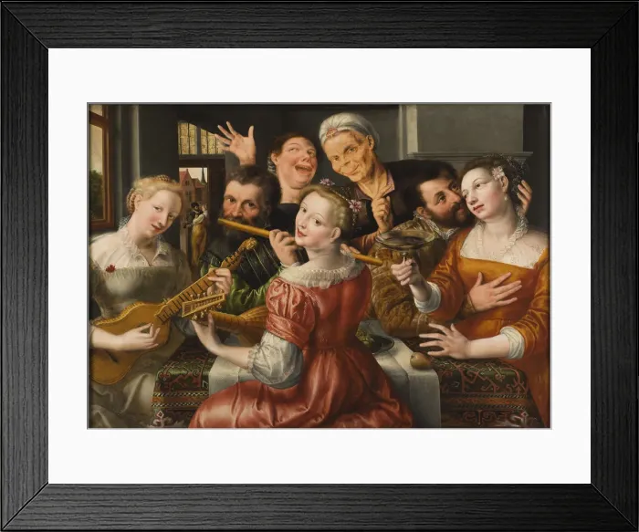 Framed Print : A Merry Company Framed Print : A Merry Company