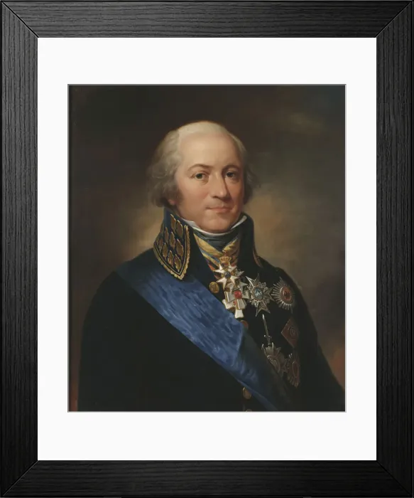 Framed Print : Portrait of Count Carl Johan Adlercreutz (1757-1815), 1846 Framed Print : Portrait of Count Carl Johan Adlercreutz (1757-1815), 1846