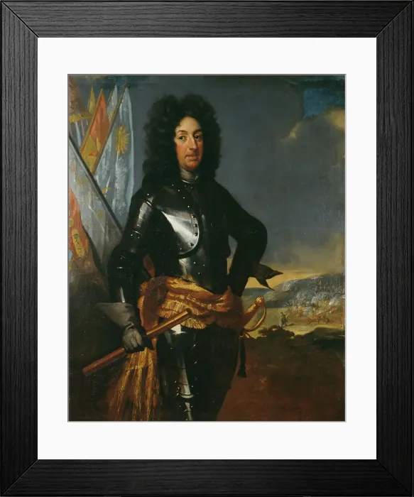 Framed Print : Portrait of Count Adam Ludvig Lewenhaupt (1659-1719)