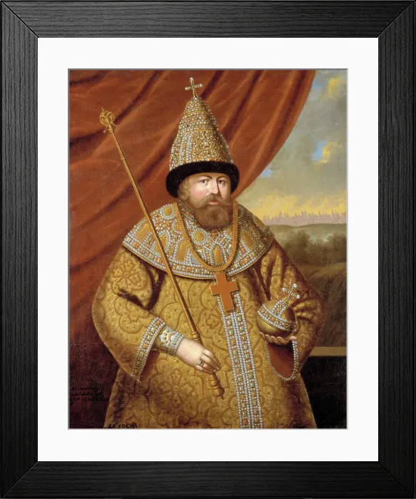 Framed Print : Portrait of the Tsar Alexis I Mikhailovich of Russia (1629-1676), Second Half of the 17th cen Framed Print : Portrait of the Tsar Alexis I Mikhailovich of Russia (1629-1676), Second Half of the 17th cen