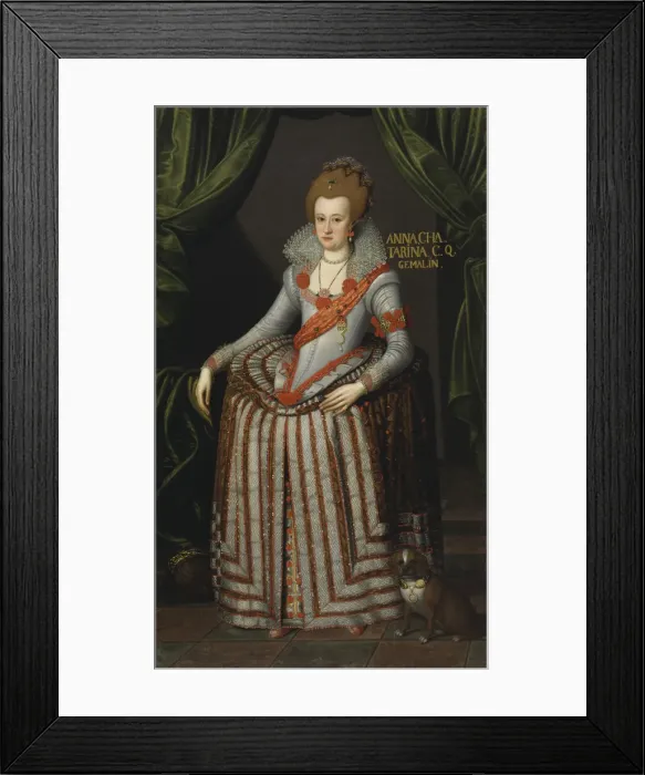 Framed Print : Portrait of Princess Anne Catherine of Brandenburg (1575-1612), queen of Denmark and Norway Framed Print : Portrait of Princess Anne Catherine of Brandenburg (1575-1612), queen of Denmark and Norway