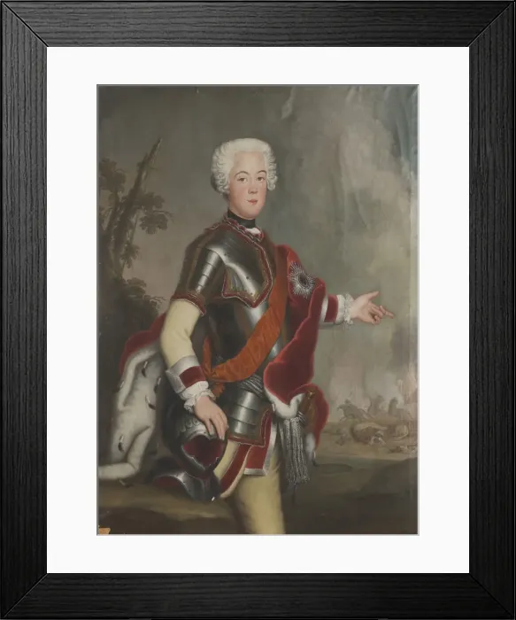 Framed Print : Portrait of Prince Augustus William of Prussia (1722-1758), First half of the 18th cent Framed Print : Portrait of Prince Augustus William of Prussia (1722-1758), First half of the 18th cent