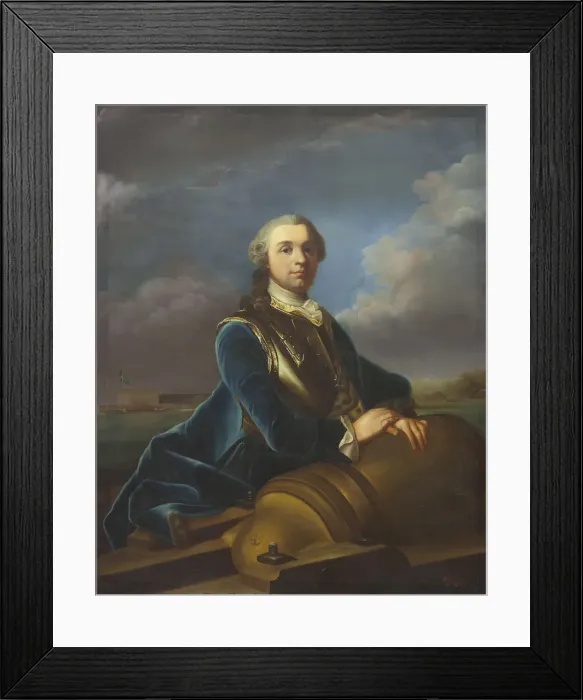 Framed Print : Portrait of Augustin Ehrensvard (1710-1772) Framed Print : Portrait of Augustin Ehrensvard (1710-1772)