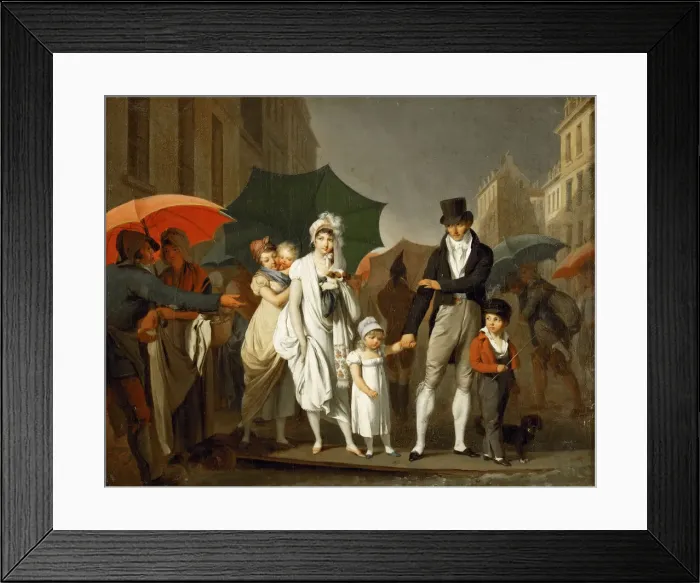 Framed Print : The Downpour, ca 1805 Framed Print : The Downpour, ca 1805