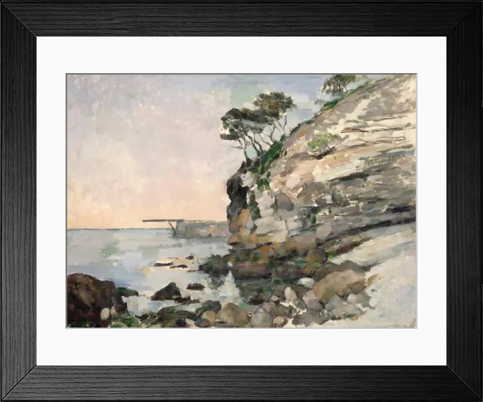 Framed Print : L Estaque, effet du soir Framed Print : L Estaque, effet du soir