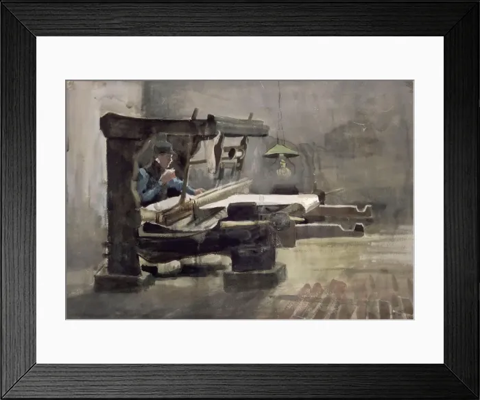 Framed Print : Weaver, 1884 Framed Print : Weaver, 1884