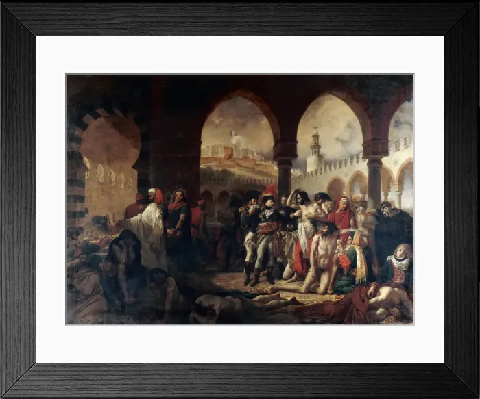 Framed Print : Bonaparte Visiting the Plague Victims of Jaffa, 1804 Framed Print : Bonaparte Visiting the Plague Victims of Jaffa, 1804