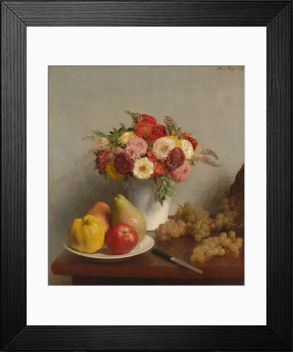 Framed Print : Flowers and fruits, 1865 Framed Print : Flowers and fruits, 1865