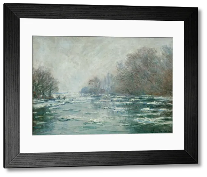 Framed Print : Ice Floes Near Vetheuil (La Debacle pres de Vetheuil), c. 1880 Framed Print : Ice Floes Near Vetheuil (La Debacle pres de Vetheuil), c. 1880