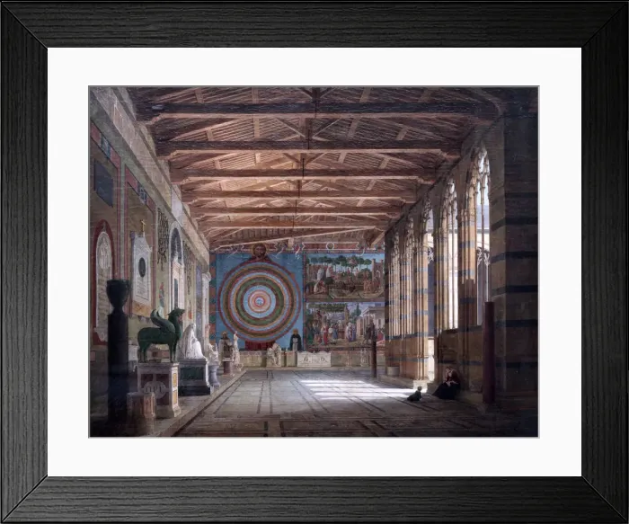 Framed Print : The Campo Santo in Pisa, 1858 Framed Print : The Campo Santo in Pisa, 1858