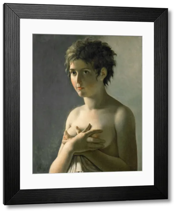 Framed Print : Bust of a girl, 1794 Framed Print : Bust of a girl, 1794