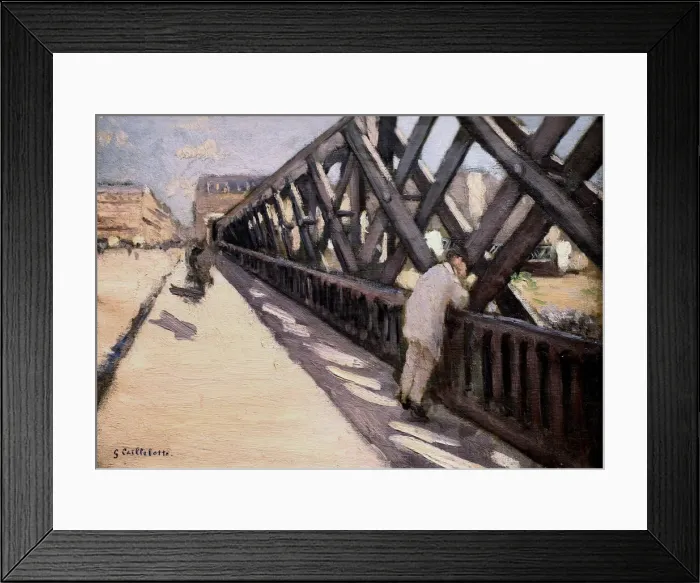 Framed Print : Le Pont de l Europe, 1876 Framed Print : Le Pont de l Europe, 1876