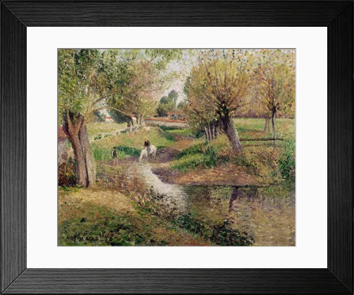 Framed Print : The Watering Place, Eragny, 1895 Framed Print : The Watering Place, Eragny, 1895