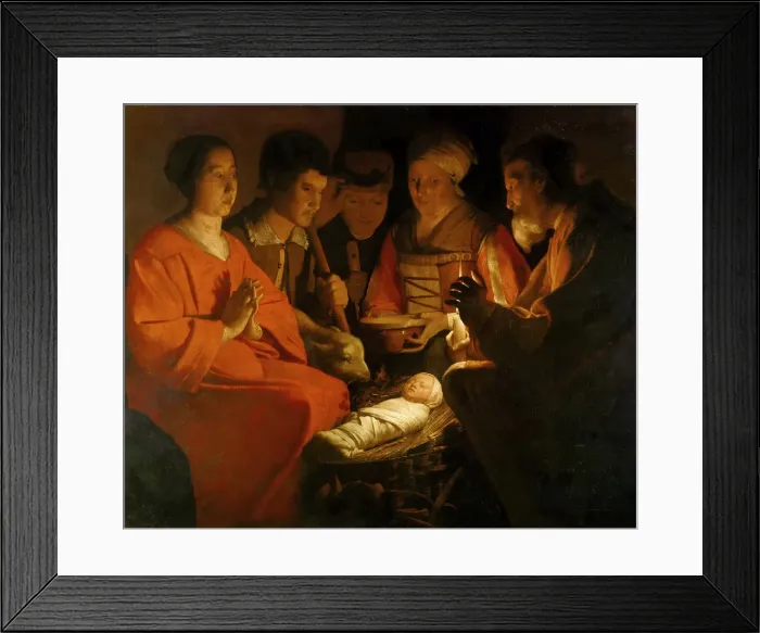 Framed Print : The Adoration of the Shepherds, c. 1644 Framed Print : The Adoration of the Shepherds, c. 1644