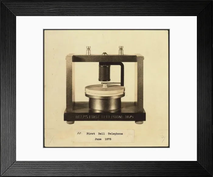 Framed Print : Bells first telephone, 1876 Framed Print : Bells first telephone, 1876