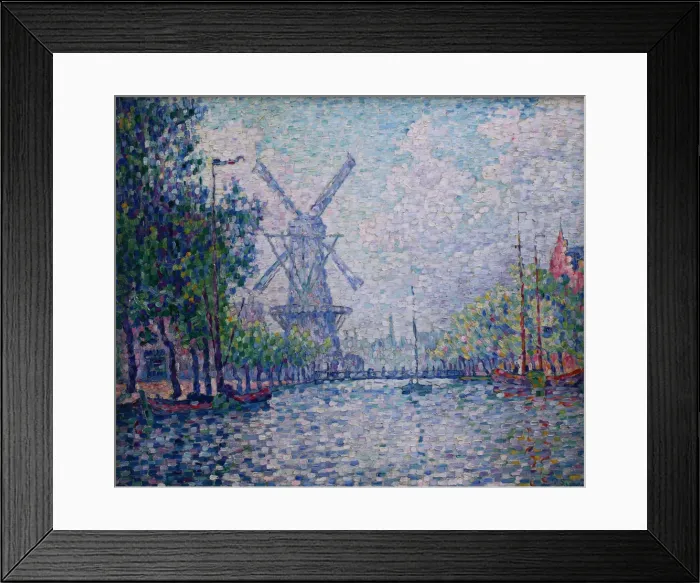 Framed Print : Rotterdam, the mill, the canal, the morning (Rotterdam. Le moulin. Le canal. Le matin), 1906 Framed Print : Rotterdam, the mill, the canal, the morning (Rotterdam. Le moulin. Le canal. Le matin), 1906