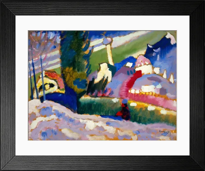 Framed Print : Winter Landscape with Church, 1910-1911 Framed Print : Winter Landscape with Church, 1910-1911