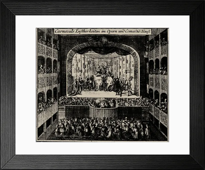 Framed Print : Margrave Theatre in Erlangen, 1721 Framed Print : Margrave Theatre in Erlangen, 1721