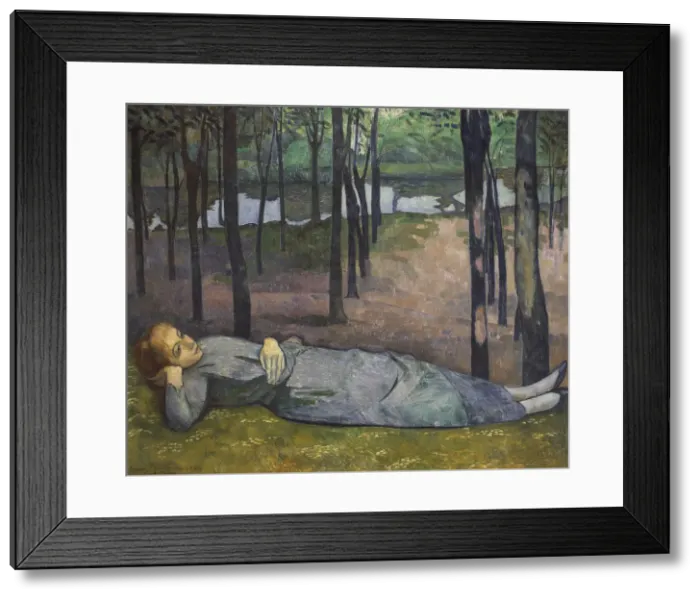 Framed Print : Madeleine in the Bois d Amour, 1888 Framed Print : Madeleine in the Bois d Amour, 1888