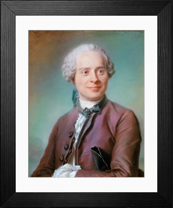 Framed Print : Portrait of Jean le Rond D Alembert (1717-1783), 1753 Framed Print : Portrait of Jean le Rond D Alembert (1717-1783), 1753