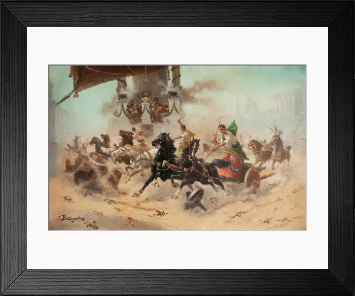 Framed Print : Scene from the Roman arena Framed Print : Scene from the Roman arena