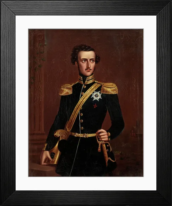 Framed Print : Portrait of Prince Gustav of Sweden (1827-1852), Duke of Uppland Framed Print : Portrait of Prince Gustav of Sweden (1827-1852), Duke of Uppland