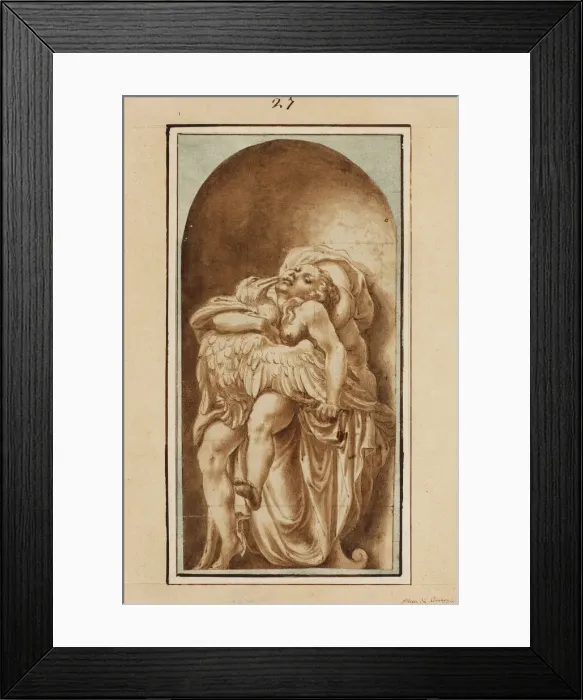 Framed Print : Leda and the Swan