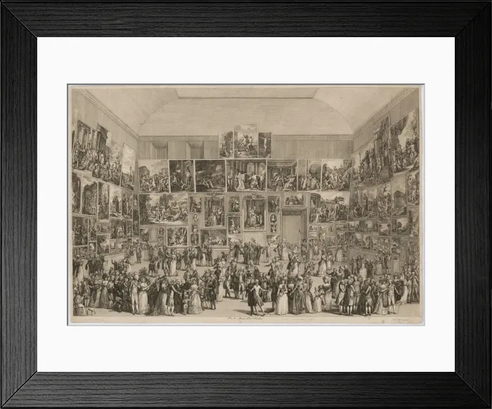 Framed Print : Salon du Louvre, 1787, 1787 Framed Print : Salon du Louvre, 1787, 1787