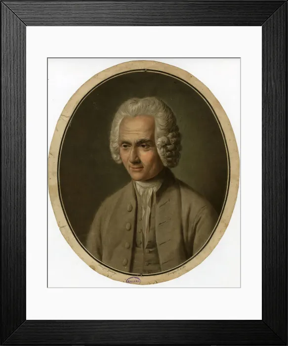 Framed Print : Portrait of Jean-Jacques Rousseau (1712-1778), 1791 Framed Print : Portrait of Jean-Jacques Rousseau (1712-1778), 1791