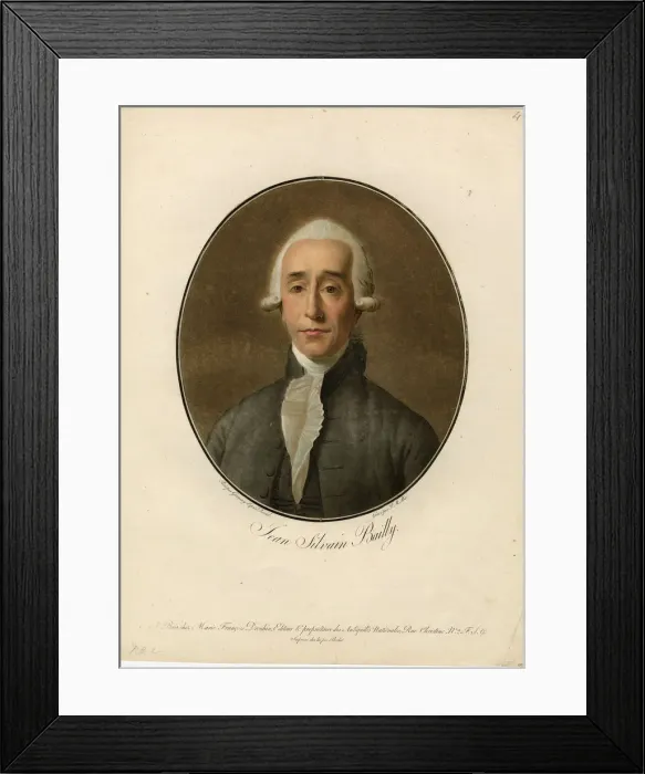 Framed Print : Portrait of Jean Sylvain Bailly (1736-1793), 1795