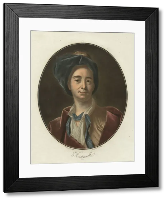 Framed Print : Portrait of the author Bernard le Bovier de Fontenelle (1657-1757), 1797 Framed Print : Portrait of the author Bernard le Bovier de Fontenelle (1657-1757), 1797