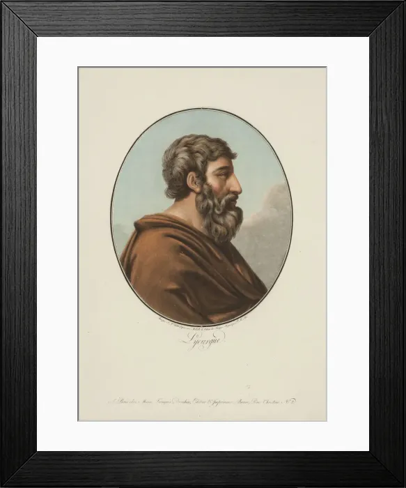 Framed Print : Portrait of Lycurgus of Sparta, 1795 Framed Print : Portrait of Lycurgus of Sparta, 1795