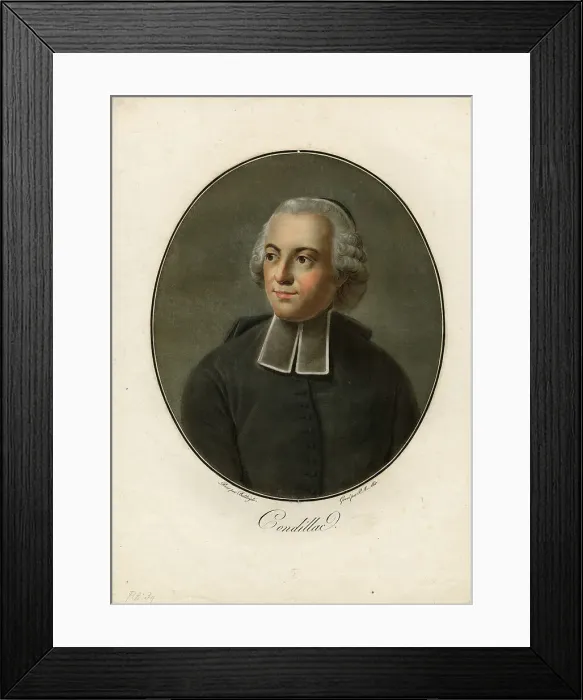 Framed Print : Portrait of Etienne Bonnot de Condillac (1714-1780), 1796 Framed Print : Portrait of Etienne Bonnot de Condillac (1714-1780), 1796