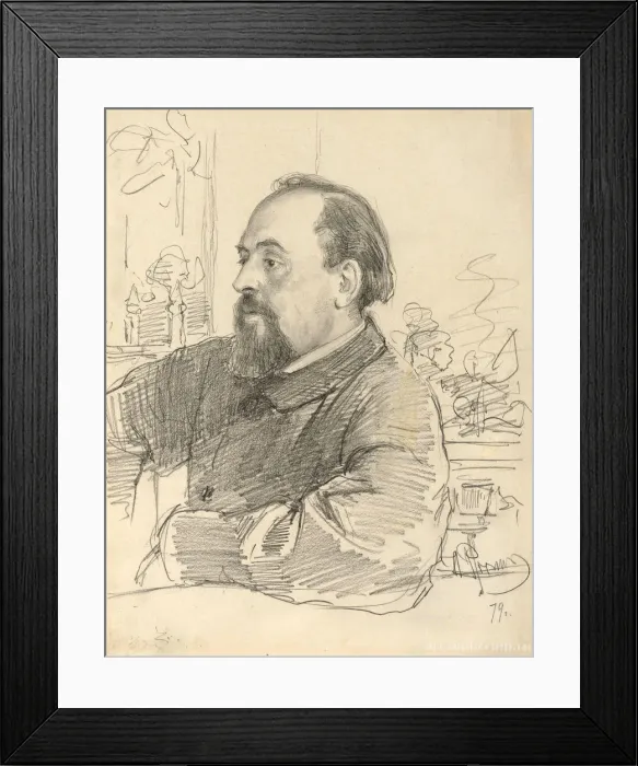 Framed Print : Portrait of Savva Ivanovich Mamontov (1841-1918), 1879 Framed Print : Portrait of Savva Ivanovich Mamontov (1841-1918), 1879