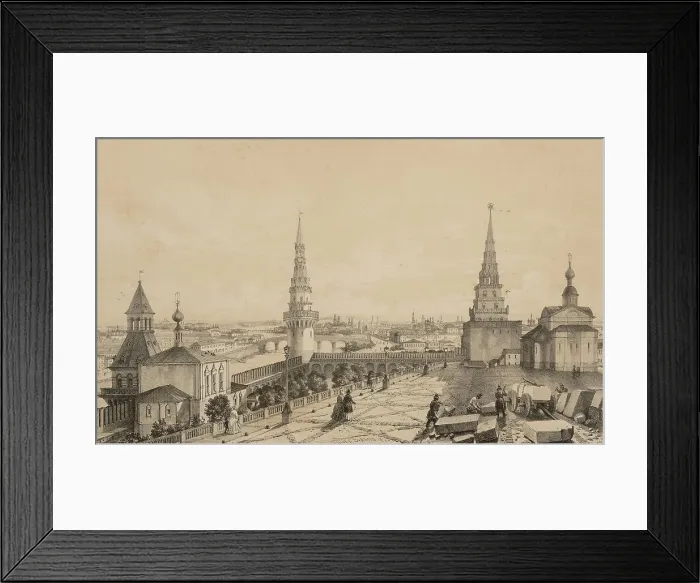 Framed Print : View of Moscow from the Kremlin, 1844 Framed Print : View of Moscow from the Kremlin, 1844