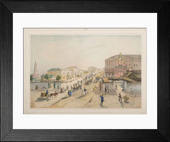 Framed Print : The Imperial post office and the School of Painting and Sculpture of the Moscow Art Society, 1840s Framed Print : The Imperial post office and the School of Painting and Sculpture of the Moscow Art Society, 1840s