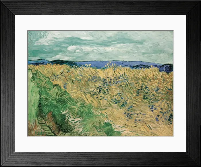 Framed Print : Wheatfield With Cornflowers, 1890 Framed Print : Wheatfield With Cornflowers, 1890