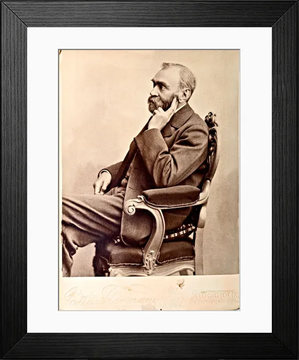 Framed Print : Alfred Nobel (1833-1896), 1870s-1880s Framed Print : Alfred Nobel (1833-1896), 1870s-1880s