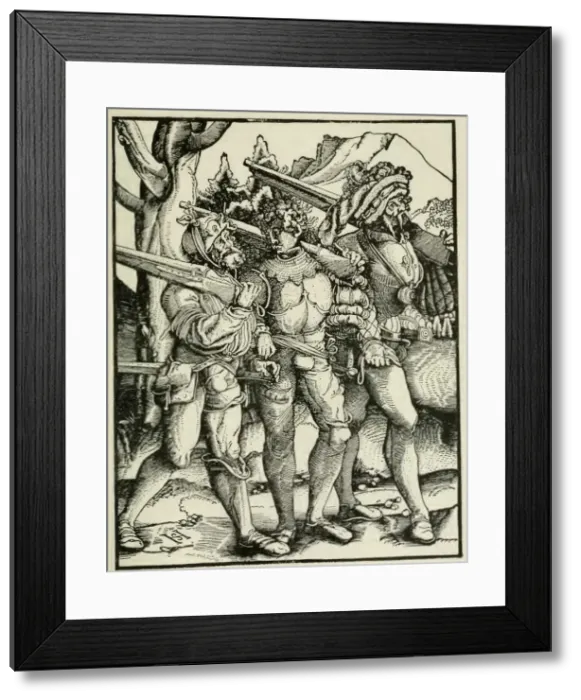 Framed Print : Landsknechts with Matchlocks, First Half of 16th cen Framed Print : Landsknechts with Matchlocks, First Half of 16th cen