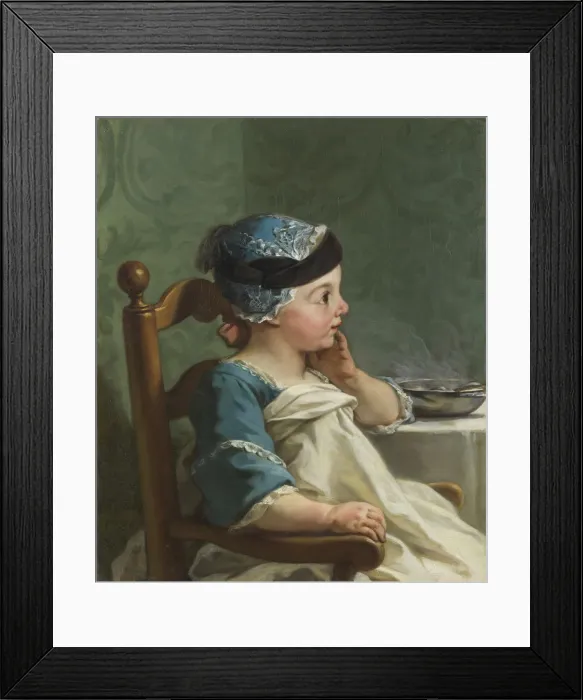 Framed Print : Boy in a Childs Chair, 1736 Framed Print : Boy in a Childs Chair, 1736