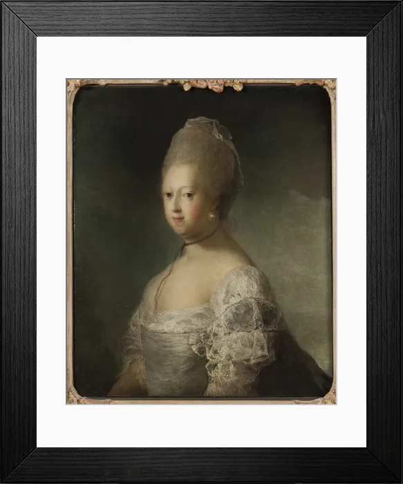 Framed Print : Portrait of Caroline Matilda of Great Britain (1751-1775), Queen of Denmark Framed Print : Portrait of Caroline Matilda of Great Britain (1751-1775), Queen of Denmark