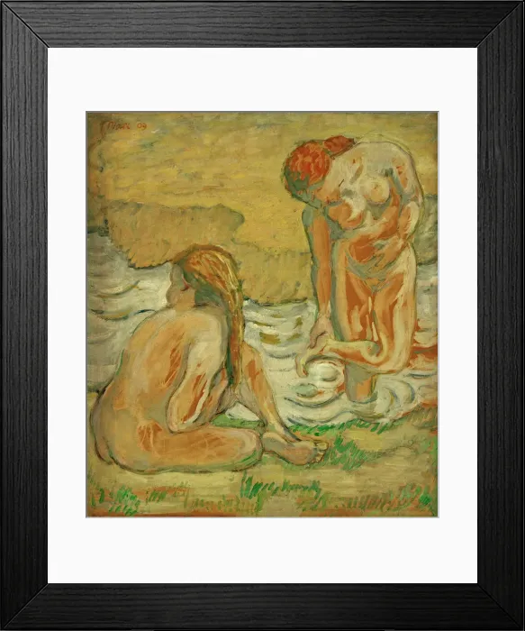 Framed Print : Two Bathing Women (Composition with Nudes II), 1909 Framed Print : Two Bathing Women (Composition with Nudes II), 1909