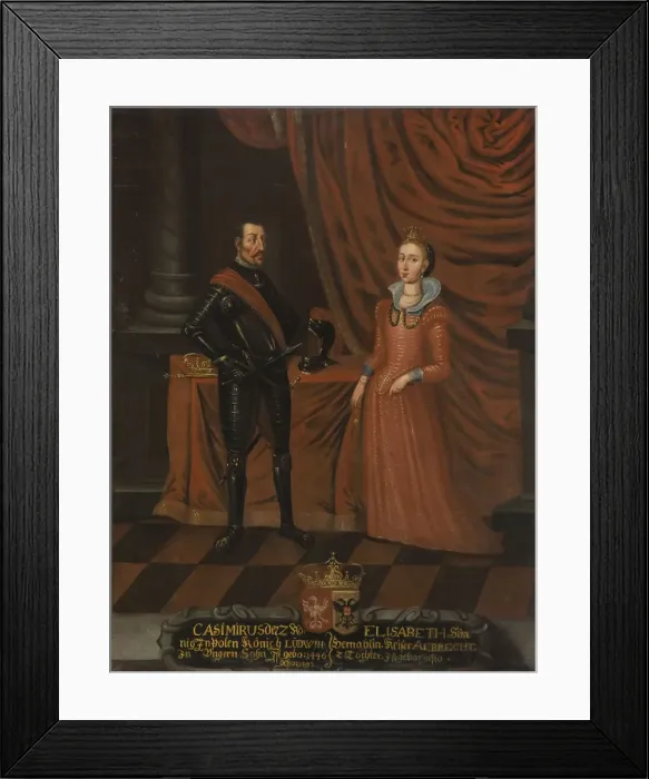 Framed Print : Casimir IV Jagiellon (1427-1492), King of Poland and Elizabeth of Austria (1437-1505), Queen of Pola Framed Print : Casimir IV Jagiellon (1427-1492), King of Poland and Elizabeth of Austria (1437-1505), Queen of Pola