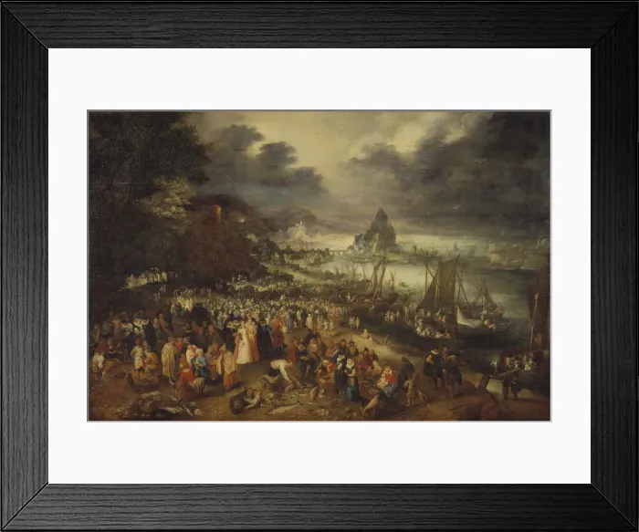 Framed Print : Christ Preaching from a Boat, 1606 Framed Print : Christ Preaching from a Boat, 1606